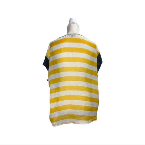 Urban Outfitters Lucca Couture Woven Mix Oversized Pocket Tee - Picture 4 of 4